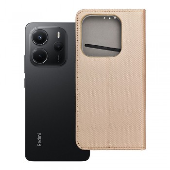 Knížkové pouzdro pro Xiaomi Redmi NOTE 14 5G Smart Book zlaté