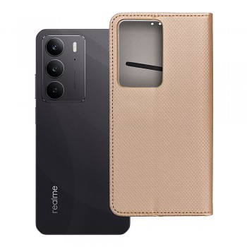 Knížkové pouzdro pro Realme C75 Smart Book zlaté