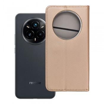 Knížkové pouzdro pro Realme 14 PRO PLUS Smart Book zlaté