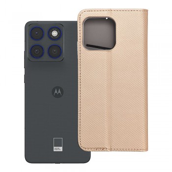 Knížkové pouzdro pro Motorola EDGE 70 Smart Book zlaté