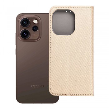 Knížkové pouzdro pro Oppo Reno 15 PRO 5G Smart Book zlaté