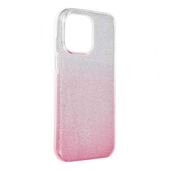 Kryt pro iPhone 15 PRO MAX Shining průhledný růžový