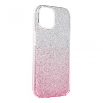 Kryt pro iPhone 15 Shining průhledný růžový