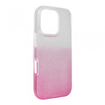 Kryt pro iPhone 16 PRO Shining transparentny růžový