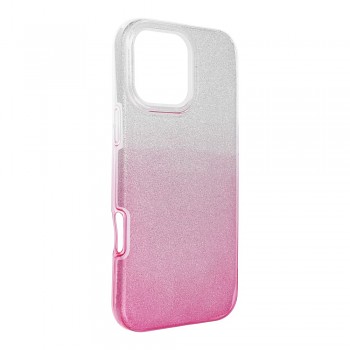 Kryt pro iPhone 16 PRO MAX Shining průhledný růžový