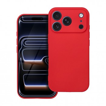 Kryt pro iPhone 17 Pro/ 18 Pro (nízký okraj fotoaparátu) Soft červený