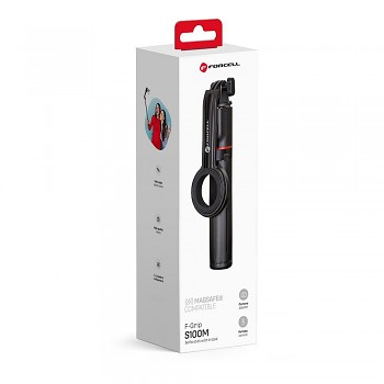 FORCELL F-GRIP MagSelfie S100M selfie stick s bezdrátový remote control černý