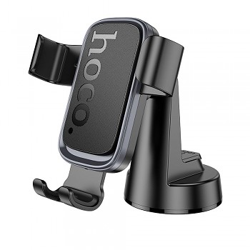 Gravitační držák telefonu do auta Hoco palubní desku H81 černý a šedý