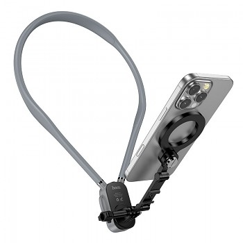 Neck magnetic držák telefonu Hoco K31 černý šedý