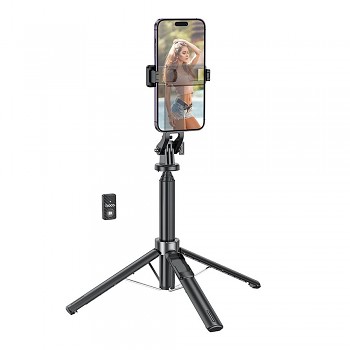 Selfie stick Hoco stativ s bezdrátový remote control K21 černý