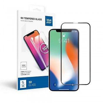 Tvrzené sklo pro iPhone X (celoplošně lepicí) Blue Star 5D černé