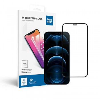 Tvrzené sklo pro iPhone 12/12 Pro (celoplošně lepicí) Blue Star 5D černé