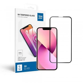 Tvrzené sklo pro iPhone 13 MINI (celoplošně lepicí) Blue Star 5D černé