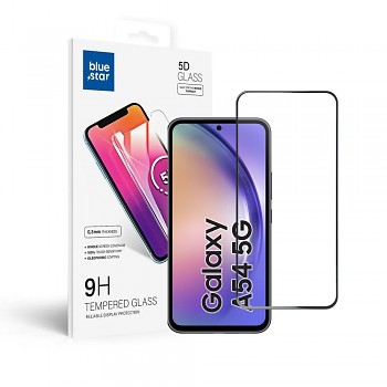 Tvrzené sklo pro Samsung Galaxy A54 5G (celoplošně lepicí/ kryt friendly) Blue Star 5D černé