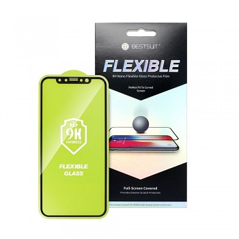 Bestsuit Flexible hybridní ochranné sklo 5D s celoplošným lepením pro iPhone 14 PRO černé
