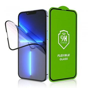 Bestsuit Flexible hybridní ochranné sklo 5D s celoplošným lepením pro Samsung S26 (kompatibilní se čtečkou otisků prstů) černé