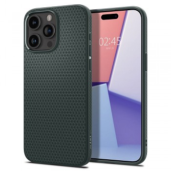 SPIGEN kryt LIQUID AIR pro IPHONE 15 Pro Max hluboce zelený