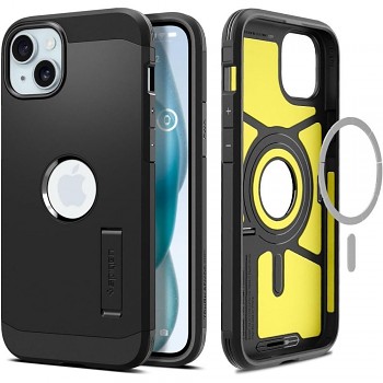SPIGEN kryt TOUGH ARMOR MAG kompatibilní s MagSafe pro IPHONE 15 černý