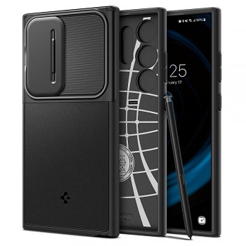 SPIGEN Optik Armor kryt pro SAMSUNG S24 ULTRA černý