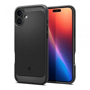 SPIGEN kryt RUGGED ARMOR MAG kompatibilní s MagSafe pro IPHONE 16 matně černý