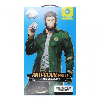Mr. Monkey Glass ochranné tvrzené sklo 5D pro Apple iPhone 13 Pro / 14 černé matné antireflexní