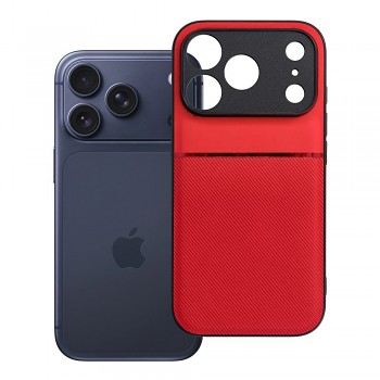 Kryt pro iPhone 17 Pro / 18 Pro s nízkým okrajem fotoaparátu Noble červený