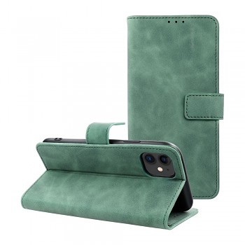 Pouzdro pro iPhone 12 / 12 PRO Tender Book zelené
