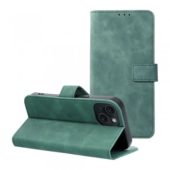 Pouzdro pro iPhone 15 Tender Book zelené