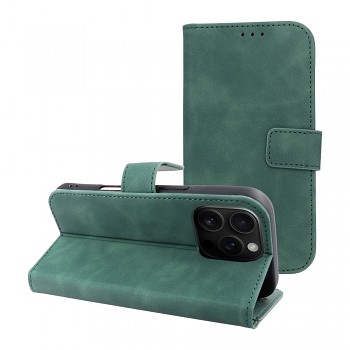 Pouzdro pro iPhone 16 PRO Tender Book zelené