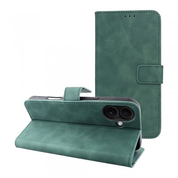 Pouzdro pro iPhone 16 PLUS Tender Book zelené