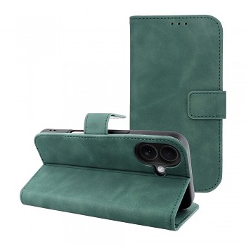 Pouzdro pro iPhone 16 Tender Book zelené