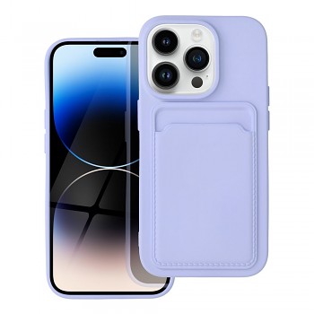 Kryt pro iPhone 14 PRO Card Case fialový