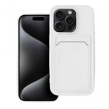 Kryt pro iPhone 15 PRO Card Case bílý