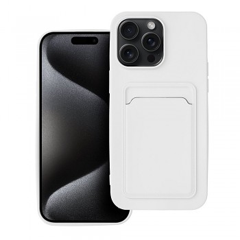 Kryt pro iPhone 15 PRO MAX Card Case bílý