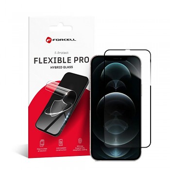 Hybridní ochranné sklo pro iPhone XS MAX / 11 PRO MAX Forcell Flexible 5D černé
