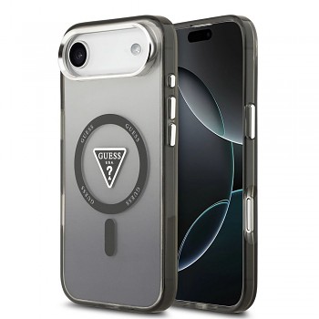 GUESS kryt pro IPHONE 17 Air kompatibilní s MagSafe (IML Gradient W / Triangle Logo) černý
