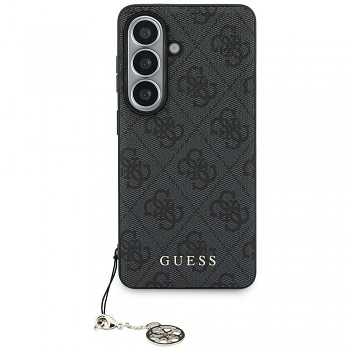 GUESS kryt pro SAMSUNG S26 (PU 4G Classic Logo s přívěskem) černý