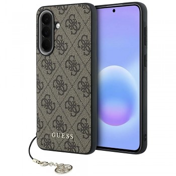 GUESS kryt pro SAMSUNG Galaxy A57 (PU 4G Classic Logo s přívěskem) hnědý