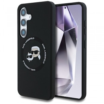 KARL LAGERFELD kryt pro SAMSUNG S25 (Magnetic Silicone Double Heads) černý