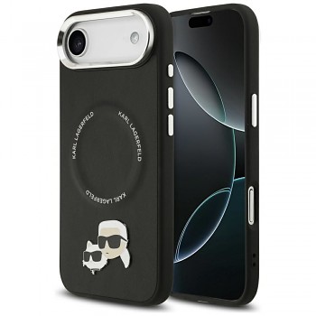 KARL LAGERFELD kryt pro IPHONE 17 Air kompatibilní s MagSafe (PU K&C PINS) černý