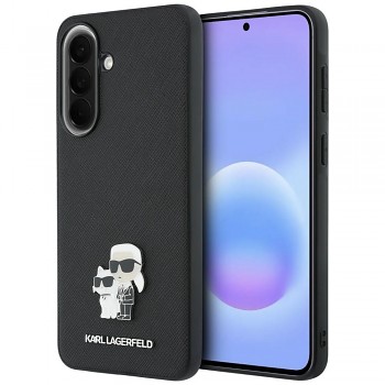 KARL LAGERFELD kryt pro SAMSUNG A57 (Saffiano W / K&C Metal Logo) černý
