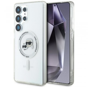 KARL LAGERFELD kryt pro SAMSUNG S25 Ultra (Magnetic IML Metal KC Heads) bílý