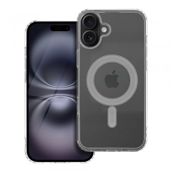 Kryt pro iPhone 16 PLUS Clear Mag Cover kompatibilní s MagSafe transparentní