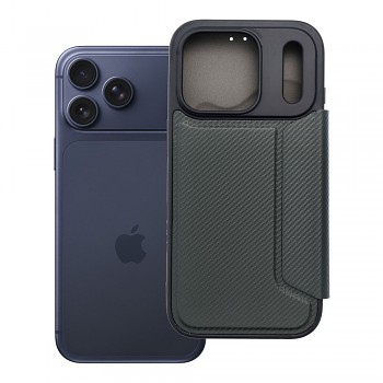 Pouzdro pro iPhone 17 PRO / 18 PRO Razor Book tmavě zelené