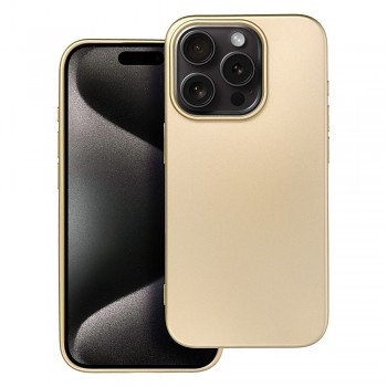 Kryt pro iPhone 15 PRO Metallic zlatý