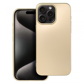 Kryt pro iPhone 15 PRO MAX Metallic zlatý