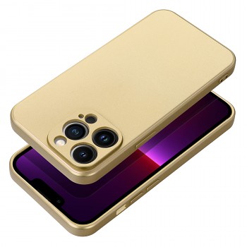 Kryt pro iPhone 17 Pro Max / 18 Pro Max s nízkým okrajem fotoaparátu Metallic zlatý