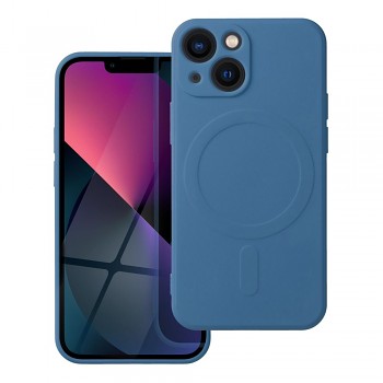 Silikonový kryt pro iPhone 13 MINI Mag Cover kompatibilní s MagSafe (ochrana fotoaparátu) modrý