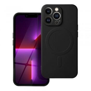 Silikonový kryt pro iPhone 13 PRO Mag Cover kompatibilní s MagSafe (ochrana fotoaparátu) černý