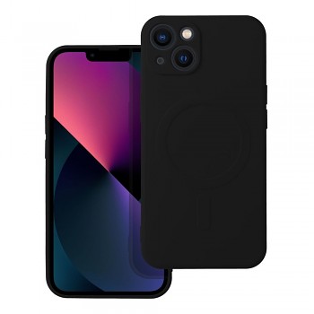 Silikonový kryt pro iPhone 13 Mag Cover kompatibilní s MagSafe (ochrana fotoaparátu) černý